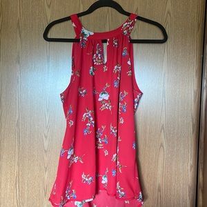 Floral flowy tank top